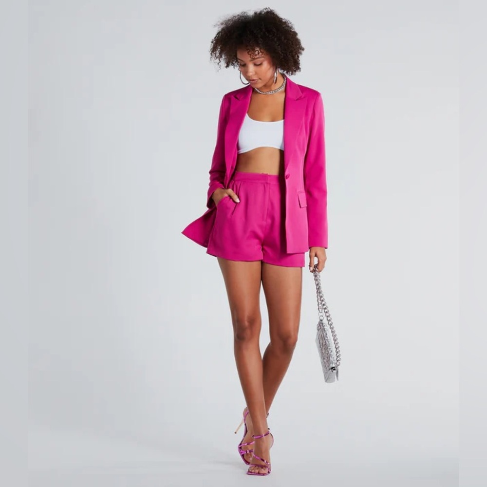 Chic woven blazer NWT- Color is ivory not pink!
